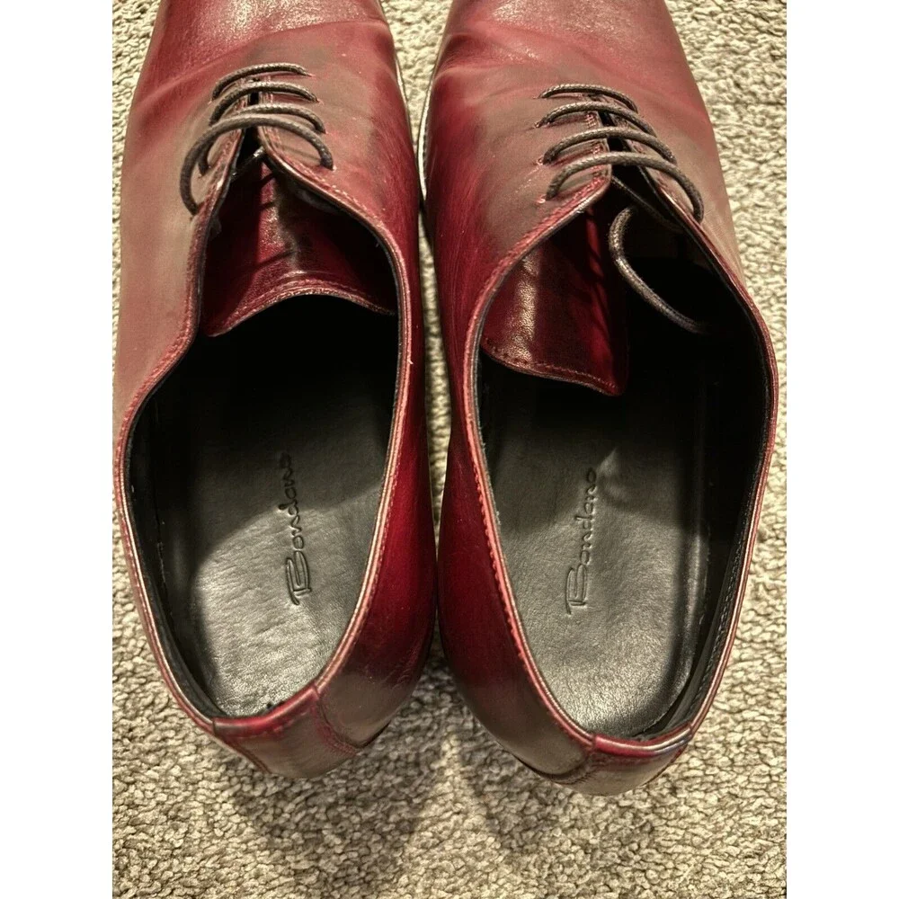 Bondeno Handmade Custom Oxford Dress Shoes Made in‎ Italy Leather *READ*